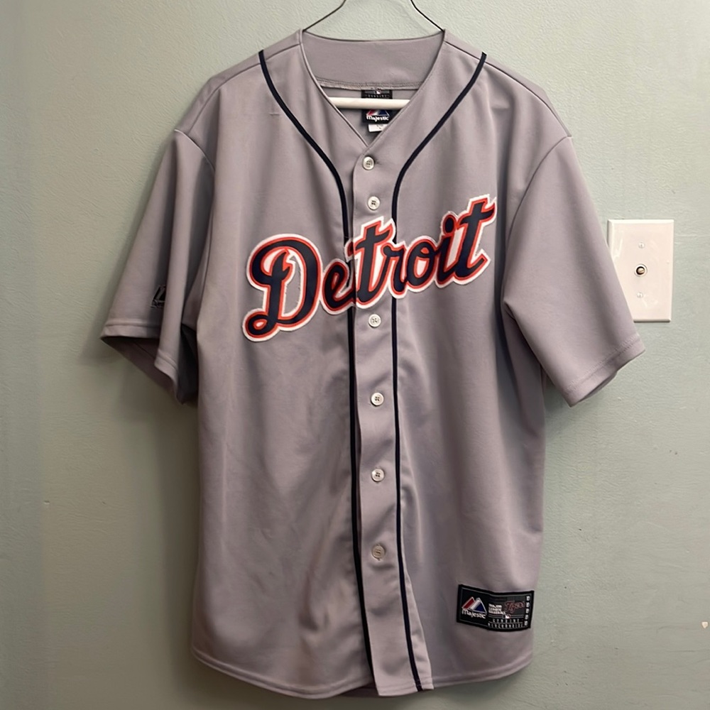 Majestic Detroit Tigers Baseball Jersey L